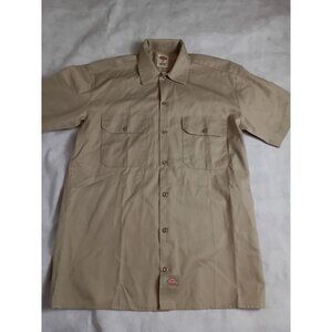 Dickies Short Sleeve Button-Up Work Shirt Mens Small HAIGHT